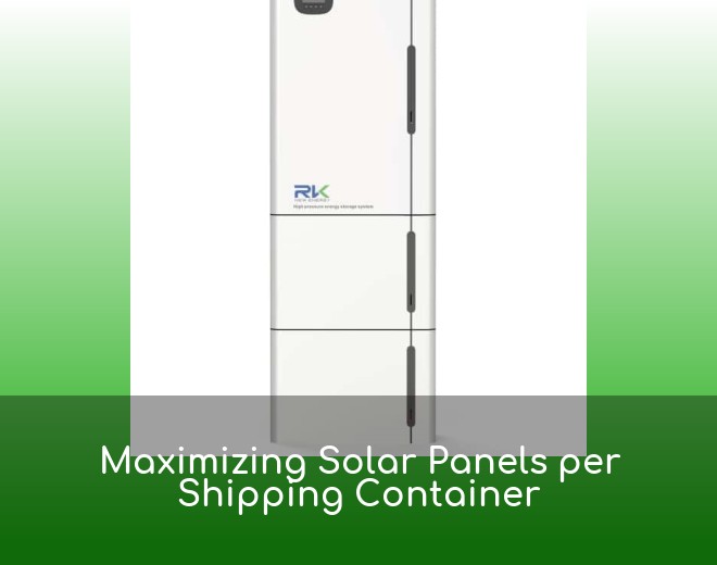 Maximizing Solar Panels per Shipping Container